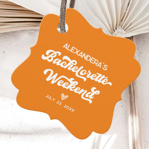 Orange Aperol spritz Bachelorette  Favour Tags