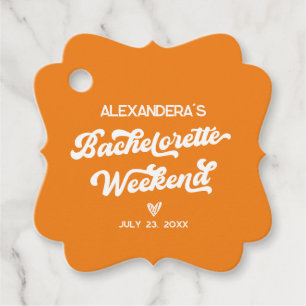Orange Aperol spritz Bachelorette Favour Tags