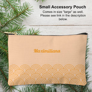Orange - Arches Glam Small Accessory Pouch