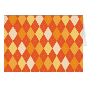 Orange argyle pattern