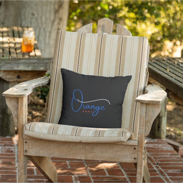 Orange Army Cushion (Chair)