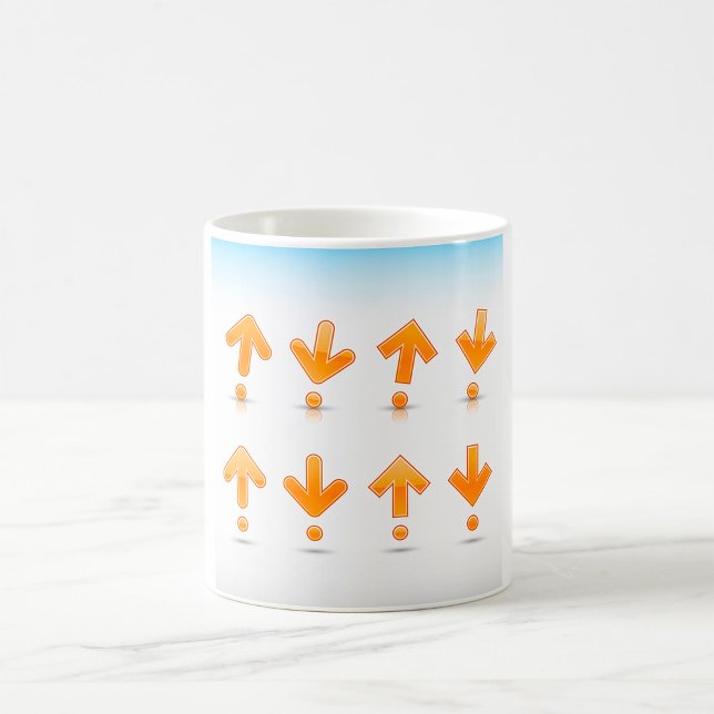 Orange Arrows Coffee Mug (Creator Uploaded)