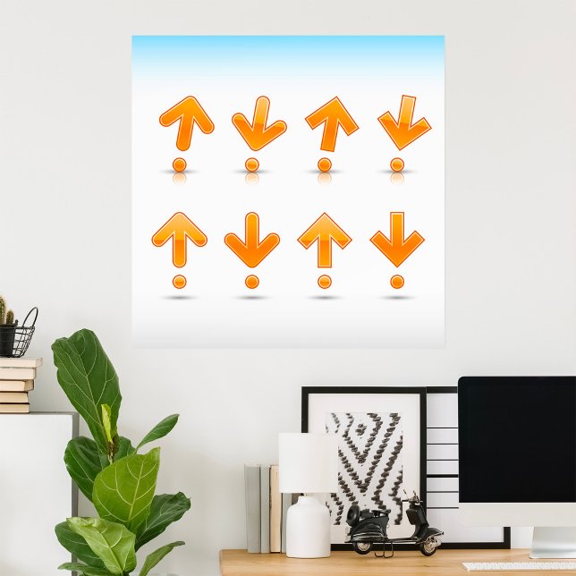 Orange Arrows Poster (Creator Uploaded)