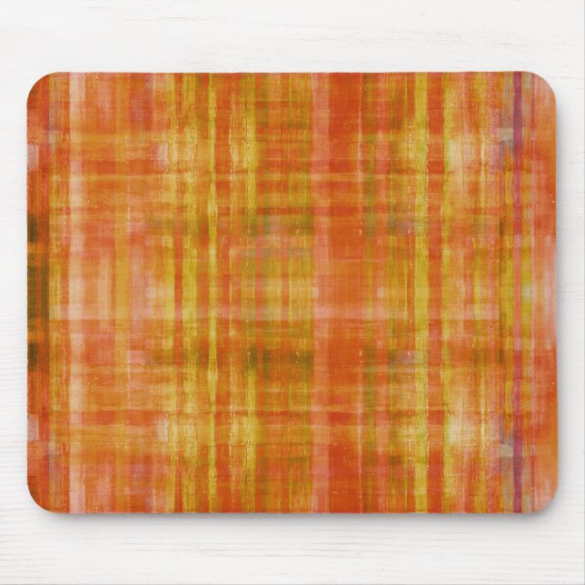 Orange Art Colour Painting Mousepad (Front)