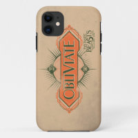 Orange Art Deco Obliviate Spell Graphic
