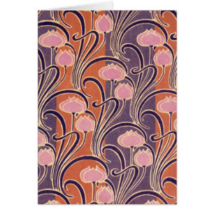 Orange Art Deco Pattern