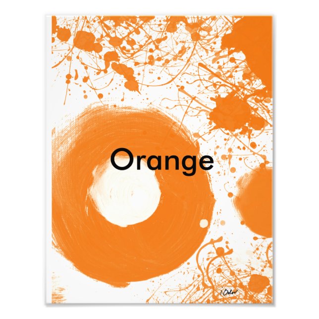 Orange Art Print (Front)