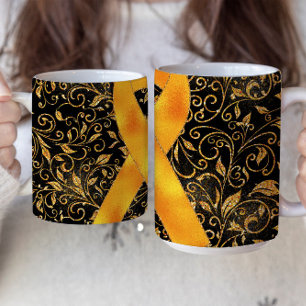 Orange Awareness Ribbon Mug Design