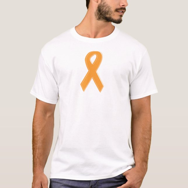 Orange Awareness Ribbon T-Shirt (Front)