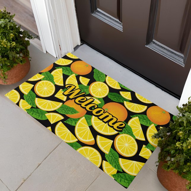 Orange Background Doormat (Creator Uploaded)