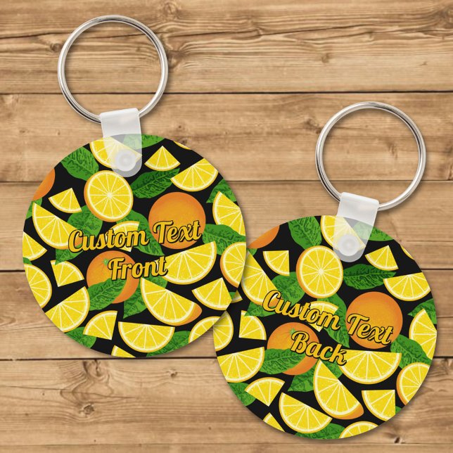 Orange Background Key Ring (Creator Uploaded)