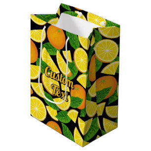 Orange Background Medium Gift Bag