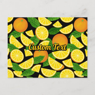 Orange Background Postcard