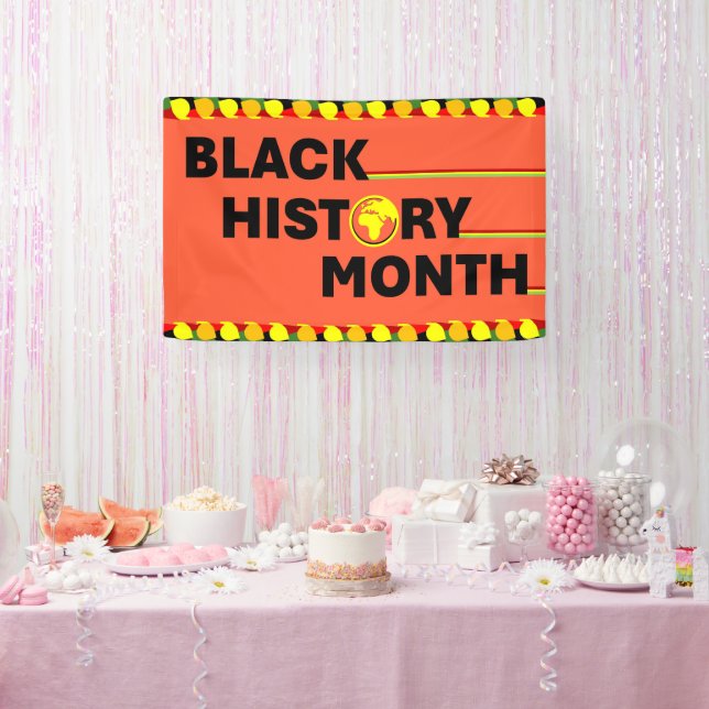 Orange Banner - Black History Month (Party)