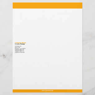 Orange Bars Letterhead