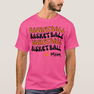 Orange Basketball Mum T-Shirt
