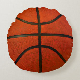 Orange Basketball Round Cushion