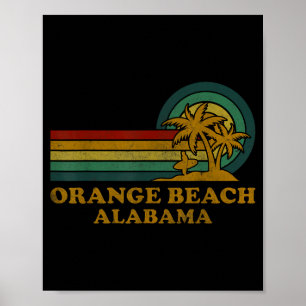 Orange Beach Alabama Family Summer Vacation Palm Poster