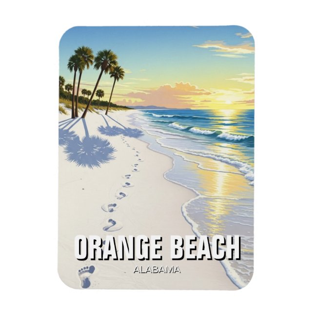 Orange Beach Alabama Travel Magnet (Vertical)
