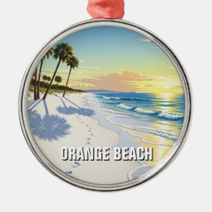 Orange Beach Alabama Travel Metal Tree Decoration