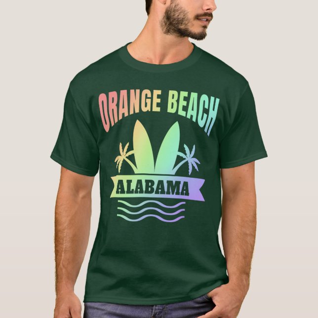 Orange Beach Alabama Vacation Souvenir T-Shirt (Front)
