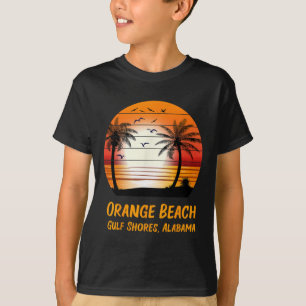Orange Beach Gulf Shores Alabama Vintage Sunset Re T-Shirt