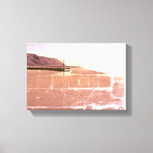 Orange Beach in Mundesley, UK by Alexandra Cook Canvas Print