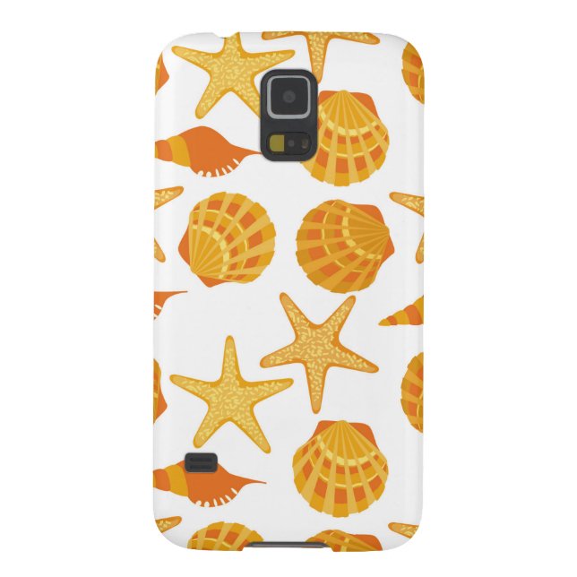 Orange Beach Shell Pattern Case-Mate Samsung Galaxy Case (Back)