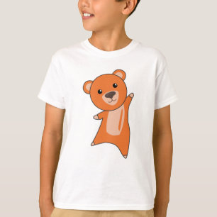 Orange Bear Colourful Bears Cute Animals Teddy T-Shirt