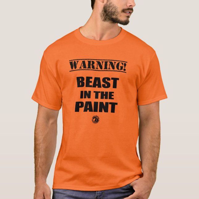 Orange " Beast In The Paint" True Breed T-shirt (Front)