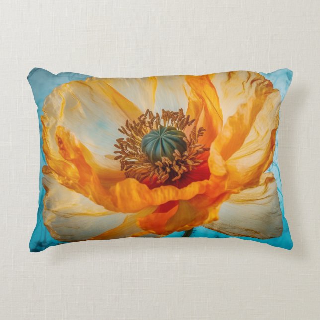 Orange Beauty  Decorative Cushion (Front)