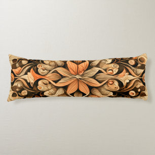 Orange Beige Brown Decoration aesthetic Background Body Cushion