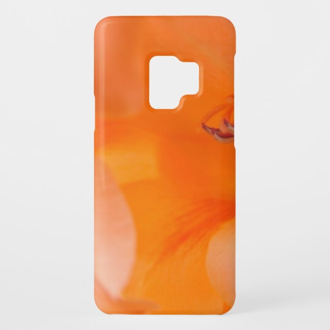 Orange Bell Flowers close-up photography digital Case-Mate Samsung Galaxy Case (Back)