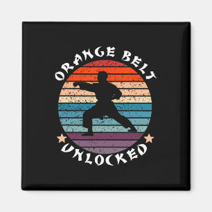 Orange Belt Level Unlocked Achievement Karate Keep Magnet