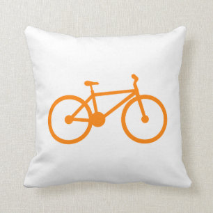 Orange Bicycle Cushion