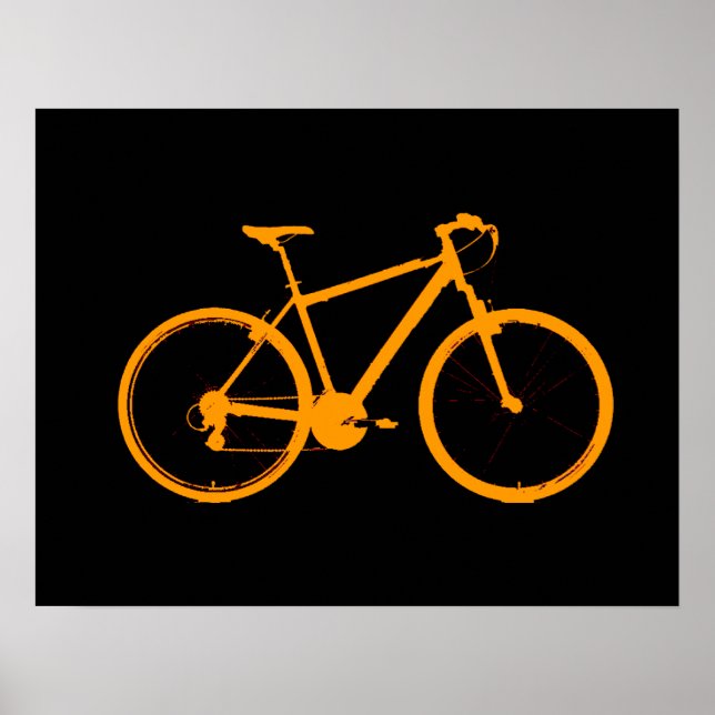 orange bicycle poster (Front)