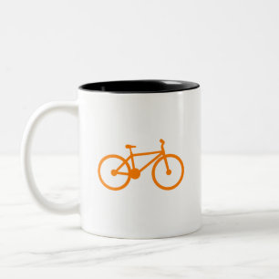Orange Bicycle Two-Tone Coffee Mug