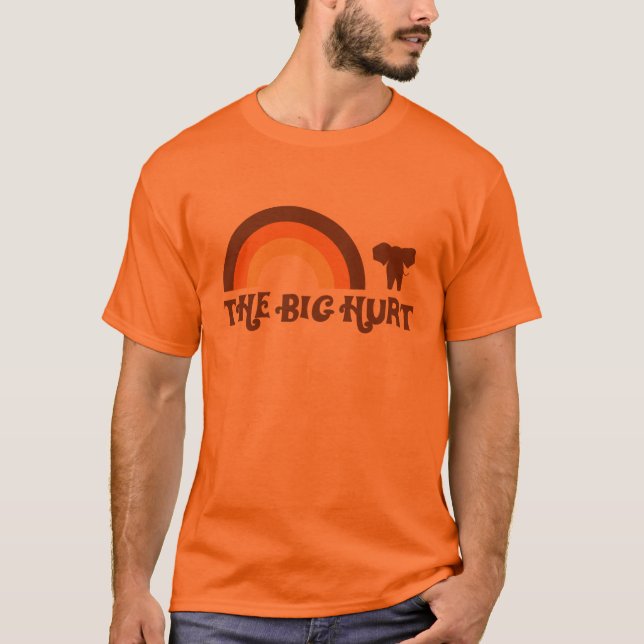 Orange Big Hurt Rainbow T-Shirt (Front)