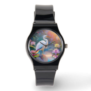 Orange Billed White Heron Fantasy Bird Watch