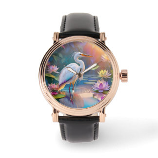 Orange Billed White Heron Fantasy Bird  Watch