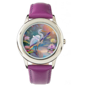 Orange Billed White Heron Fantasy Bird Watch