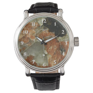 Orange, Black, and Clear Quartz Watch