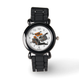 Orange Black Boys' Monster Truck Custom Name Watch