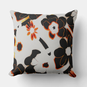 Orange Black Brown Cushion
