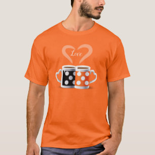 Orange + Black Coffee Color or We Belong Together T-Shirt