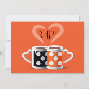 Orange + Black Coffee Colour or We Belong Together Holiday Card