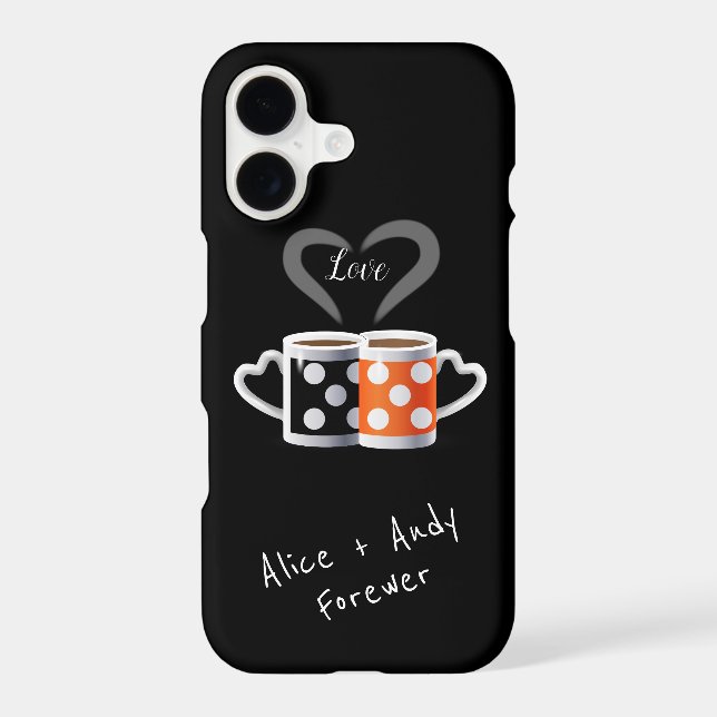 Orange + Black Coffee Colour Trendy (Back)