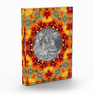Orange Black Eyed Susan Daisy Add Your Photo Block