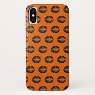 Orange Black Lips Halloween Case-Mate iPhone Case