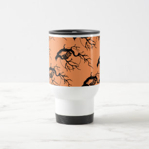Orange & Black Owl Theme Halloween Mug